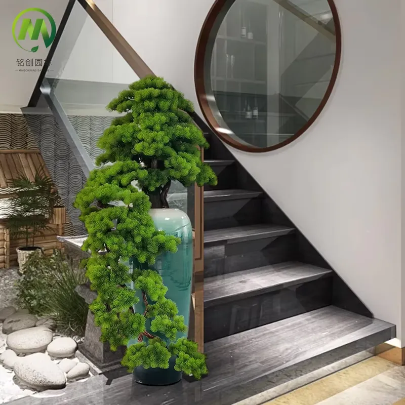 Bonsai Tree Miniature Zen Garden - Dekoracyjna, wiecznie zielona sosna powitalna, realistyczna