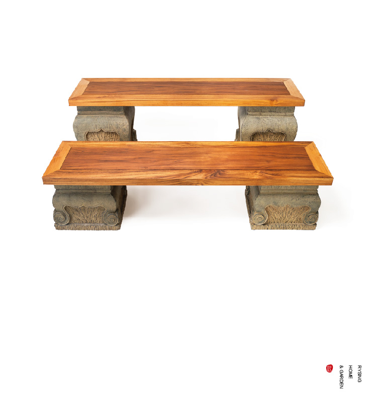 Bonsai Garden Layout - Układ Ogrodu na Tarasie, Chiński Stojak