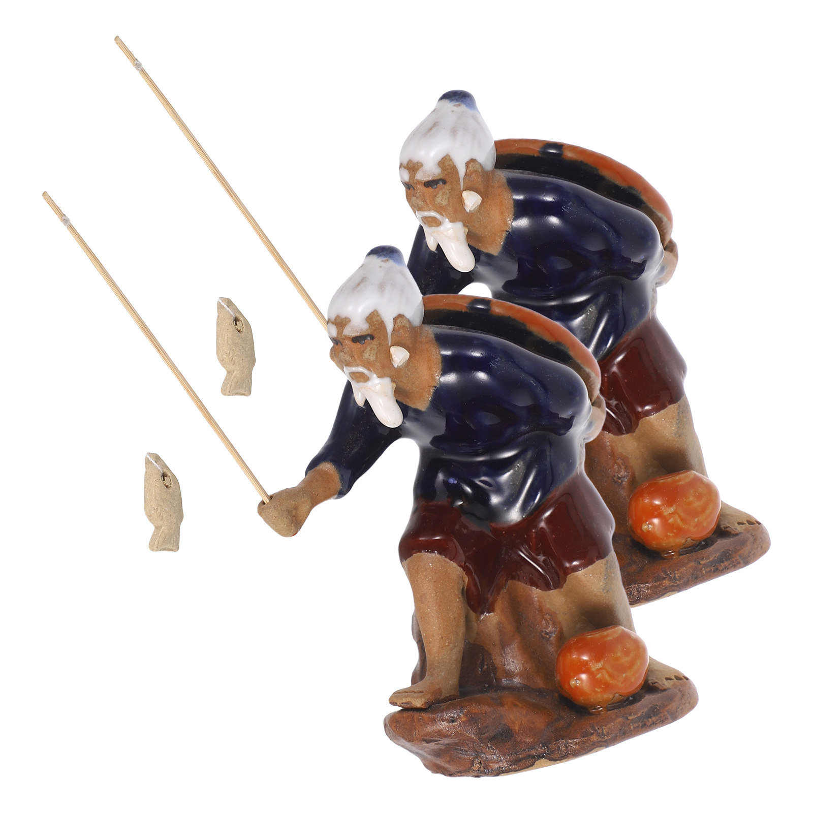 Bonsai Garden With Sand - 2 szt. Ręcznie Robione Ceramiczne Figurki