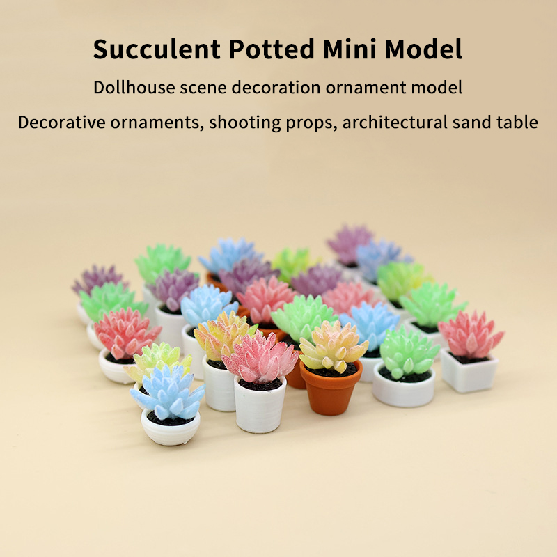 Miniaturowe sztuczne sukulenty – Bonsai Garden Layout recenzja i cena