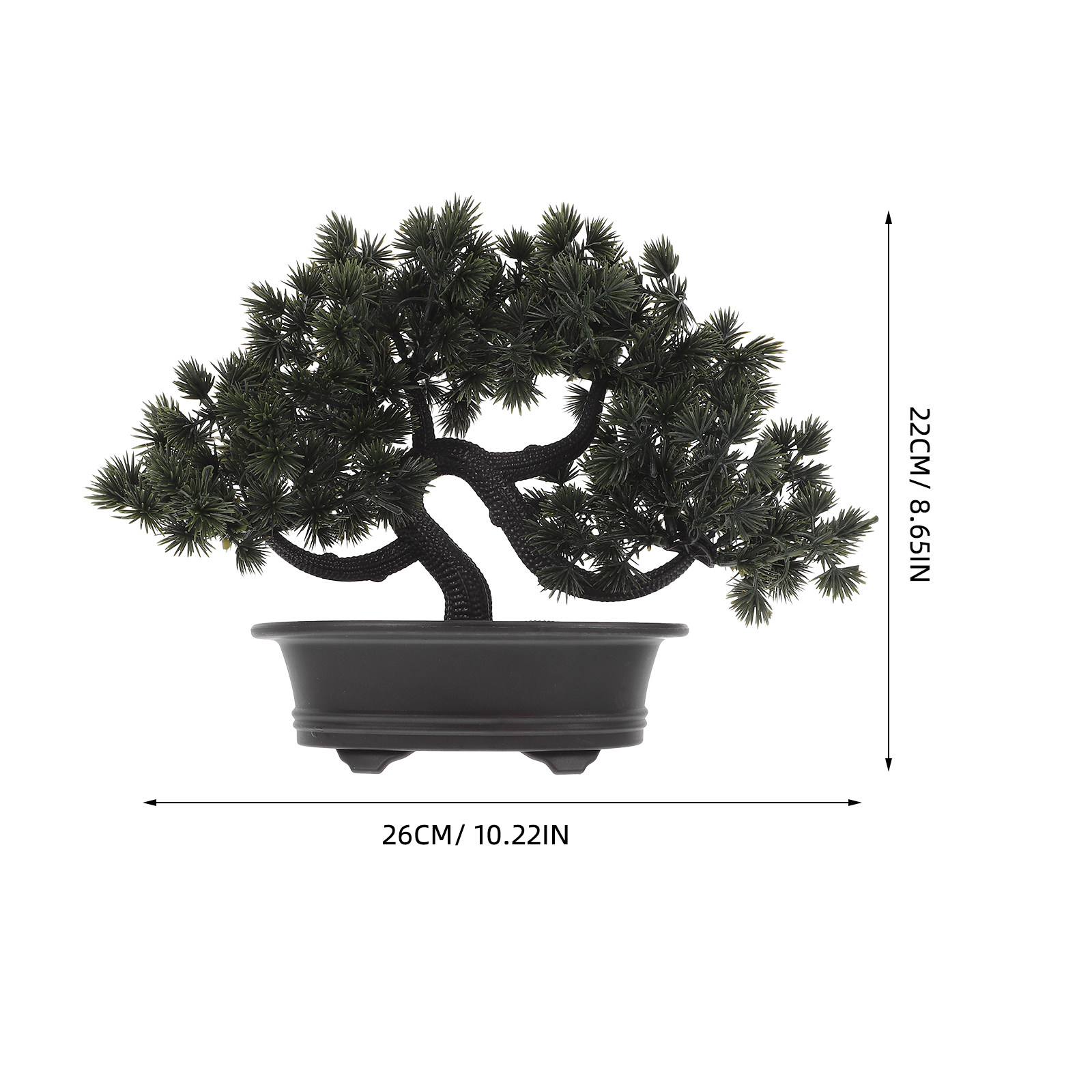 Sztuczna sosna bonsai w donicz – Bonsai Tree Miniature Zen Garden recenzja i cena