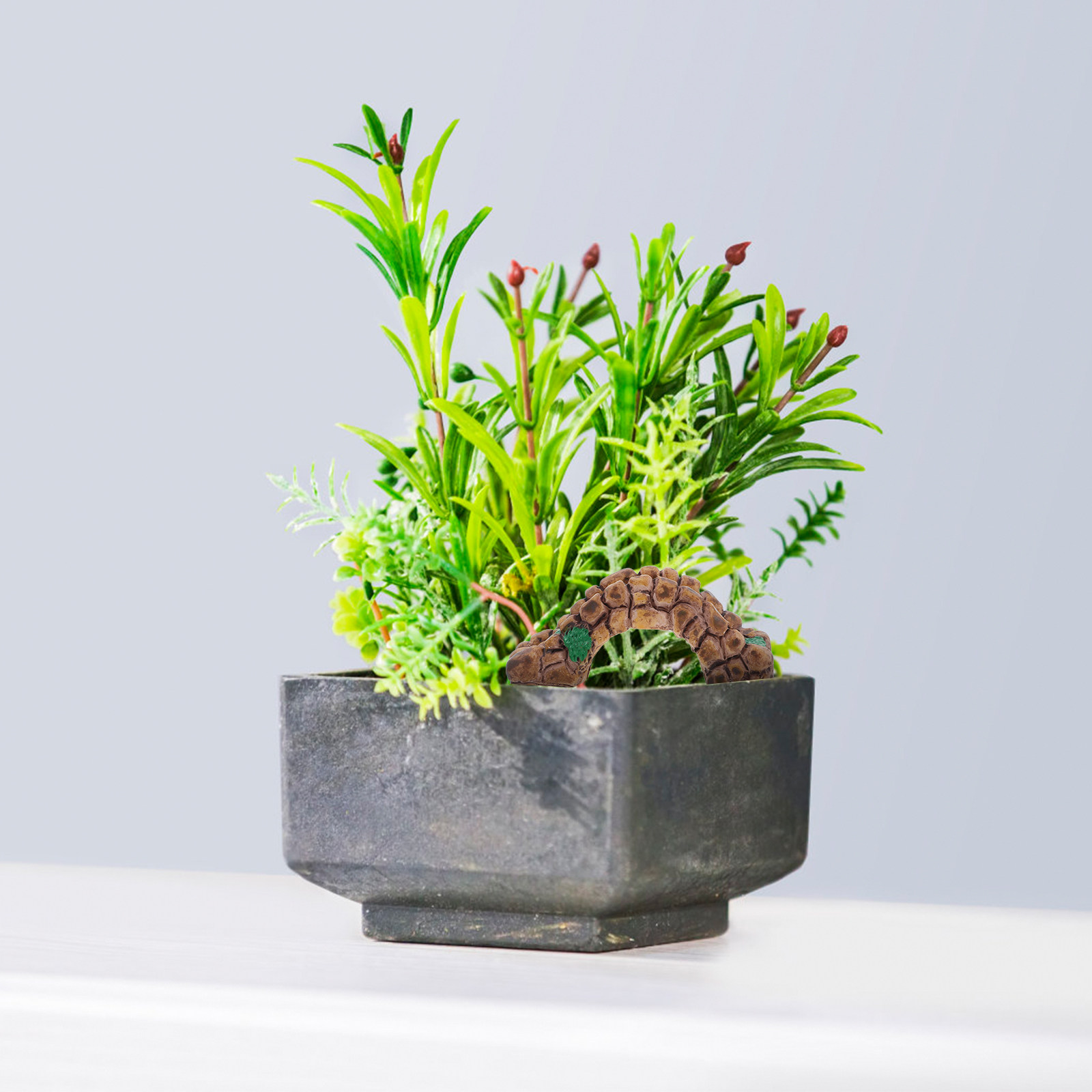 6 szt. Vintage Ozdoby z Żywicy – Bonsai Garden With Sand recenzja i cena