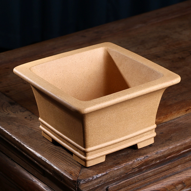 Pruple Sand Square Bonsai Pot, – Bonsai Garden With Sand recenzja i cena