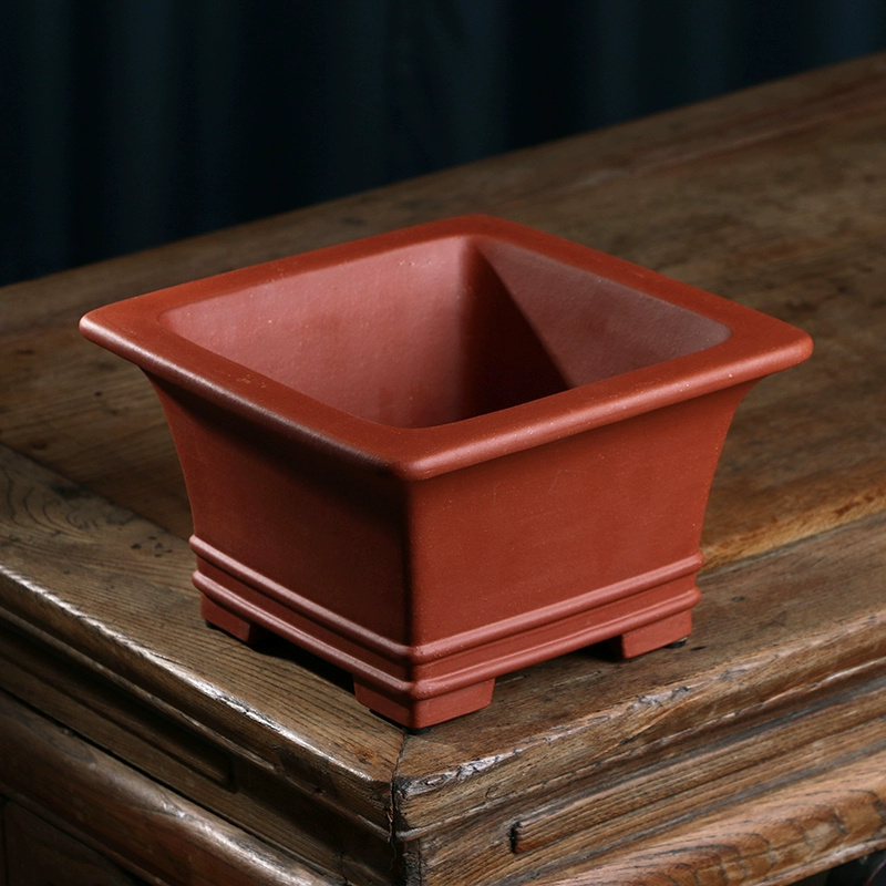 Pruple Sand Square Bonsai Pot, – Bonsai Garden With Sand recenzja i cena
